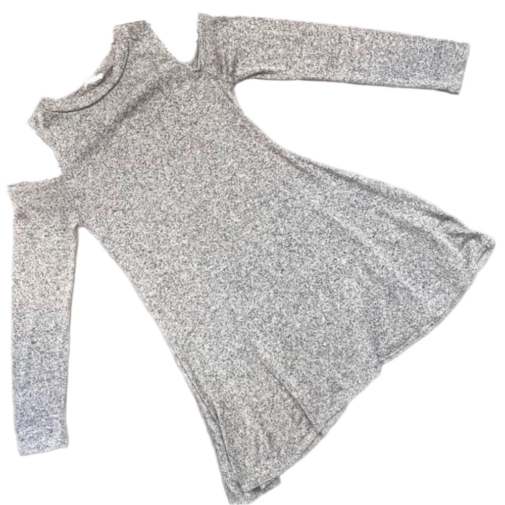 PINC Cream Black Shoulder Cut Out Long Sleeve Top
